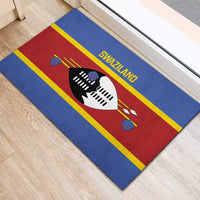 Swaziland Rubber Doormat Siyinqaba Eswatini Flag Style - Wonder Print Shop
