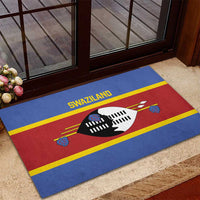 Swaziland Rubber Doormat Siyinqaba Eswatini Flag Style - Wonder Print Shop