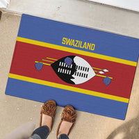 Swaziland Rubber Doormat Siyinqaba Eswatini Flag Style - Wonder Print Shop