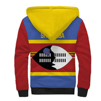 Swaziland Sherpa Hoodie Siyinqaba Eswatini Flag Style - Wonder Print Shop