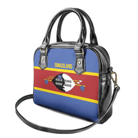 Swaziland Shoulder Handbag Siyinqaba Eswatini Flag Style - Wonder Print Shop