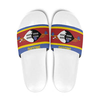 Swaziland Slide Sandals Siyinqaba Eswatini Flag Style - Wonder Print Shop