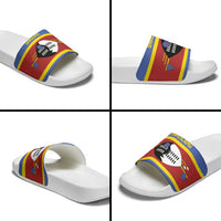 Swaziland Slide Sandals Siyinqaba Eswatini Flag Style - Wonder Print Shop