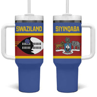 Swaziland Tumbler With Handle Siyinqaba Eswatini Flag Style - Wonder Print Shop