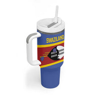 Swaziland Tumbler With Handle Siyinqaba Eswatini Flag Style - Wonder Print Shop