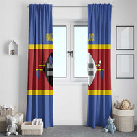 Swaziland Window Curtain Siyinqaba Eswatini Flag Style - Wonder Print Shop