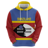 Swaziland Zip Hoodie Siyinqaba Eswatini Flag Style - Wonder Print Shop