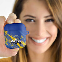 Eswatini Football Custom AirPods Case Sihlangu Semnikati Blue - Wonder Print Shop