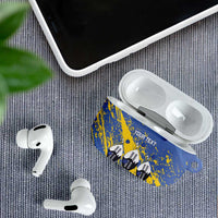 Eswatini Football Custom AirPods Case Sihlangu Semnikati Blue - Wonder Print Shop