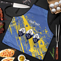 Eswatini Football Custom Apron Sihlangu Semnikati Blue - Wonder Print Shop