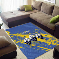 Eswatini Football Custom Area Rug Sihlangu Semnikati Blue - Wonder Print Shop