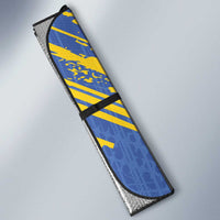 Eswatini Football Custom Auto Sun Shade Sihlangu Semnikati Blue - Wonder Print Shop