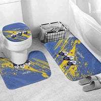Eswatini Football Custom Bathroom Set Sihlangu Semnikati Blue - Wonder Print Shop