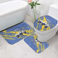 Eswatini Football Custom Bathroom Set Sihlangu Semnikati Blue - Wonder Print Shop