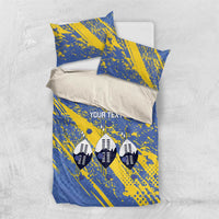 Eswatini Football Custom Bedding Set Sihlangu Semnikati Blue - Wonder Print Shop