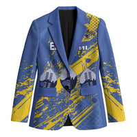 Eswatini Football Custom Blazer Sihlangu Semnikati Blue - Wonder Print Shop