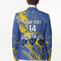Eswatini Football Custom Blazer Sihlangu Semnikati Blue - Wonder Print Shop