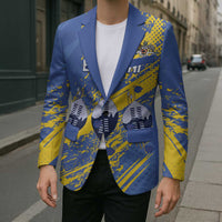 Eswatini Football Custom Blazer Sihlangu Semnikati Blue - Wonder Print Shop