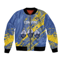 Eswatini Football Custom Bomber Jacket Sihlangu Semnikati Blue - Wonder Print Shop