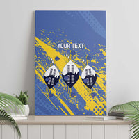 Eswatini Football Custom Canvas Wall Art Sihlangu Semnikati Blue - Wonder Print Shop