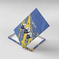 Eswatini Football Custom Canvas Wall Art Sihlangu Semnikati Blue - Wonder Print Shop