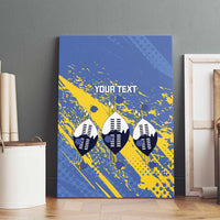 Eswatini Football Custom Canvas Wall Art Sihlangu Semnikati Blue - Wonder Print Shop