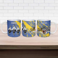 Eswatini Football Custom Ceramic Mug Sihlangu Semnikati Blue - Wonder Print Shop