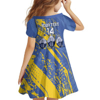 Eswatini Football Custom Family Matching Mermaid Dress and Hawaiian Shirt Sihlangu Semnikati Blue - Wonder Print Shop