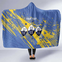 Eswatini Football Custom Hooded Blanket Sihlangu Semnikati Blue - Wonder Print Shop