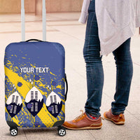 Eswatini Football Custom Luggage Cover Sihlangu Semnikati Blue - Wonder Print Shop