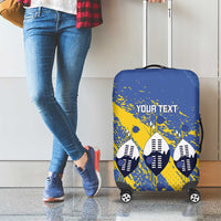 Eswatini Football Custom Luggage Cover Sihlangu Semnikati Blue - Wonder Print Shop