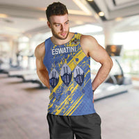 Eswatini Football Custom Men Tank Top Sihlangu Semnikati Blue - Wonder Print Shop