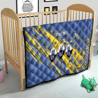 Eswatini Football Custom Quilt Sihlangu Semnikati Blue - Wonder Print Shop