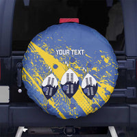 Eswatini Football Custom Spare Tire Cover Sihlangu Semnikati Blue - Wonder Print Shop