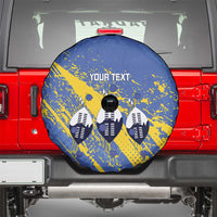 Eswatini Football Custom Spare Tire Cover Sihlangu Semnikati Blue - Wonder Print Shop