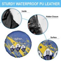 Eswatini Football Custom Spare Tire Cover Sihlangu Semnikati Blue - Wonder Print Shop