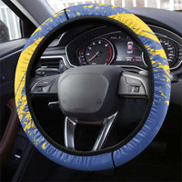 Eswatini Football Steering Wheel Cover Sihlangu Semnikati Blue - Wonder Print Shop