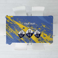 Eswatini Football Custom Tablecloth Sihlangu Semnikati Blue - Wonder Print Shop