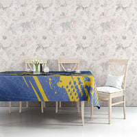 Eswatini Football Custom Tablecloth Sihlangu Semnikati Blue - Wonder Print Shop