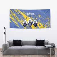 Eswatini Football Custom Tapestry Sihlangu Semnikati Blue - Wonder Print Shop