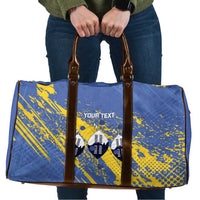 Eswatini Football Custom Travel Bag Sihlangu Semnikati Blue - Wonder Print Shop