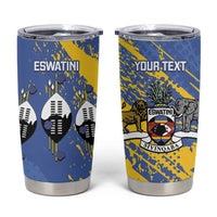 Eswatini Football Custom Tumbler Cup Sihlangu Semnikati Blue - Wonder Print Shop