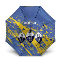 Eswatini Football Custom Umbrella Sihlangu Semnikati Blue - Wonder Print Shop