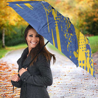 Eswatini Football Custom Umbrella Sihlangu Semnikati Blue - Wonder Print Shop