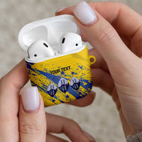 Eswatini Football Custom AirPods Case Sihlangu Semnikati Yellow - Wonder Print Shop