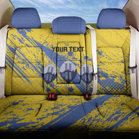 Eswatini Football Custom Back Car Seat Cover Sihlangu Semnikati Yellow - Wonder Print Shop