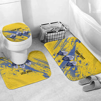 Eswatini Football Custom Bathroom Set Sihlangu Semnikati Yellow - Wonder Print Shop