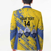 Eswatini Football Custom Blazer Sihlangu Semnikati Yellow - Wonder Print Shop