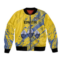 Eswatini Football Custom Bomber Jacket Sihlangu Semnikati Yellow - Wonder Print Shop