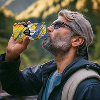 Eswatini Football Custom 4 in 1 Can Cooler Tumbler Sihlangu Semnikati Yellow - Wonder Print Shop